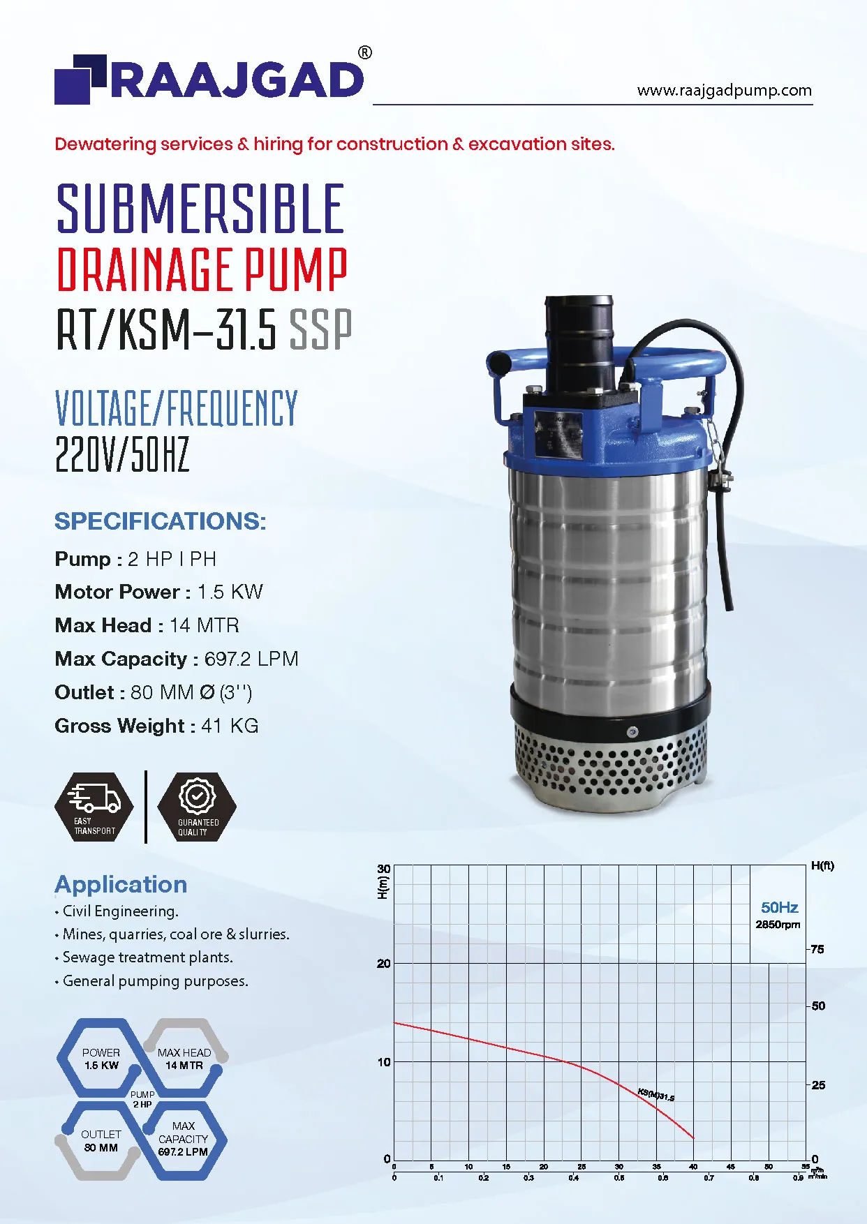RT-KSM-31.5-SSP Specification